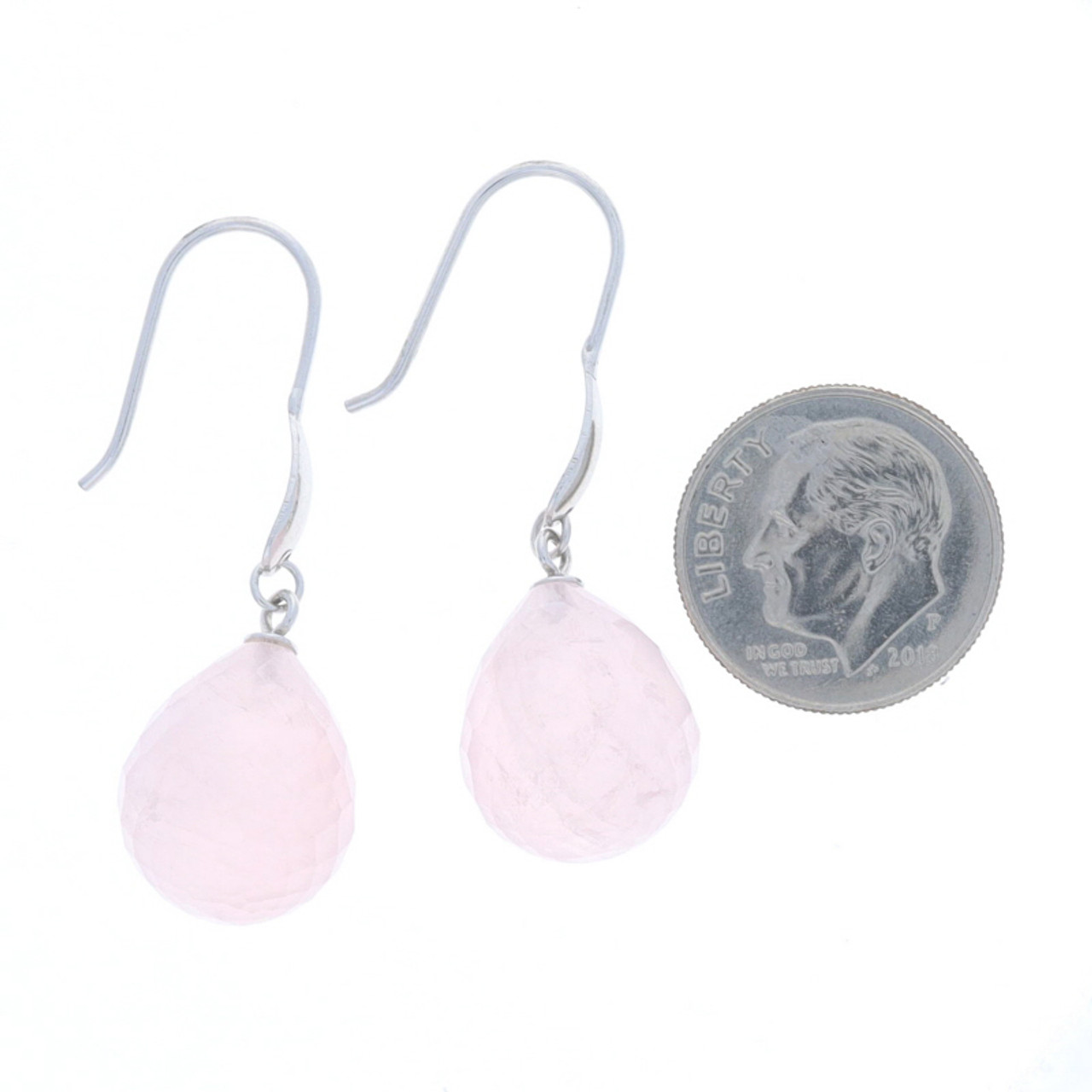 1pair Natural Rose Quartz Oval Dangle Earrings, Vacation Style, Multiple  Colors Available | SHEIN USA